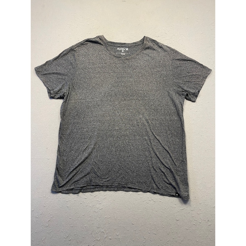 Hurley T-Shirt Poly Cotton Viscose Heather Gray XXL Mens